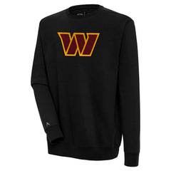 Washington Commanders Antigua Victory Crewneck Pullover Sweatshirt - Black discount