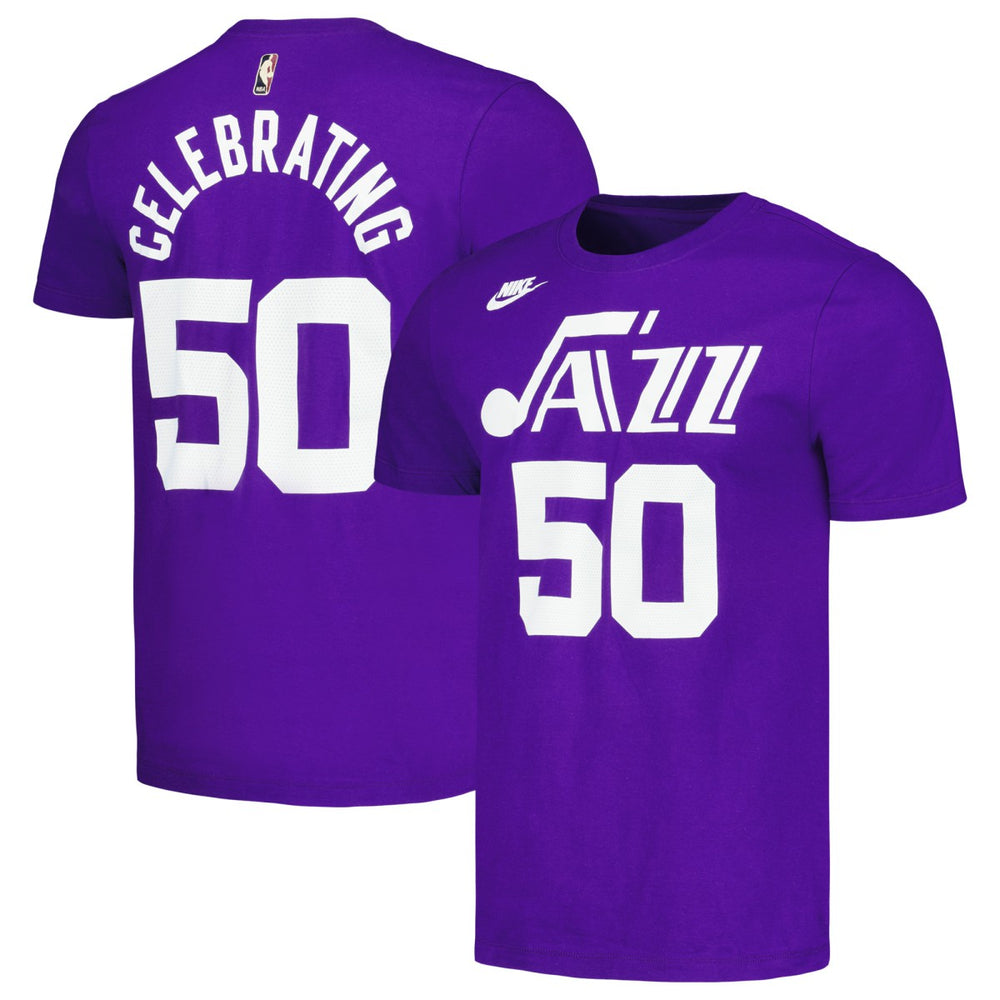 Utah Jazz Unisex 50th Anniversary T-Shirt - Purple on sale