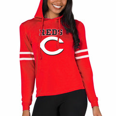 Cincinnati Reds Concepts Sport Women's Marathon Lightweight Lounge Pullover Hoodie Red