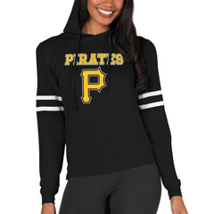 Pittsburgh Pirates Concepts Sport Women's Marathon Lightweight Lounge Pullover Hoodie Black