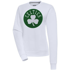 Boston Celtics Antigua Women's Victory Crewneck Pullover Sweatshirt - White discount