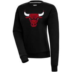 Chicago Bulls Antigua Women's Victory Crewneck Pullover Sweatshirt - Black sale