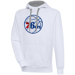 Philadelphia 76ers Antigua Victory Pullover Hoodie - White shop