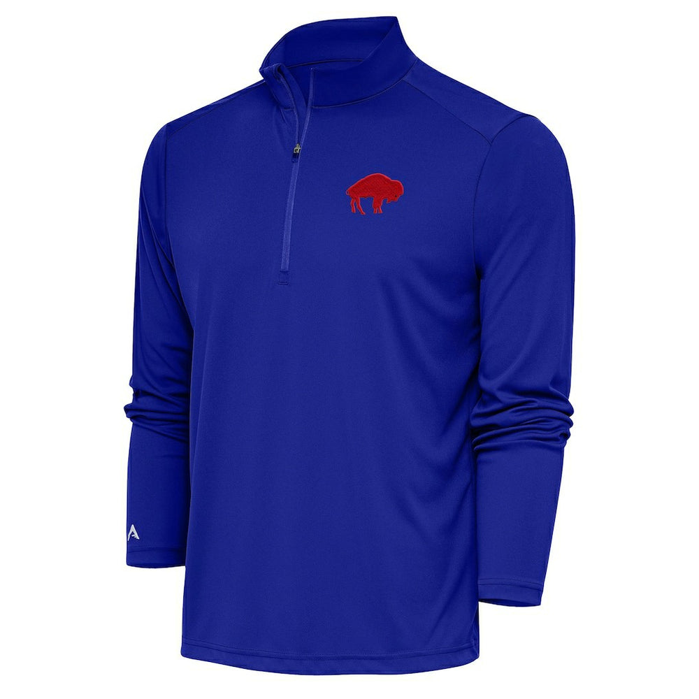 Buffalo Bills Adult Throwback Logo Tribute Quarter-Zip Pullover - Royal online