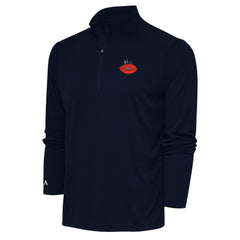 Chicago Bears Adult Throwback Logo Tribute Quarter-Zip Pullover - Navy online
