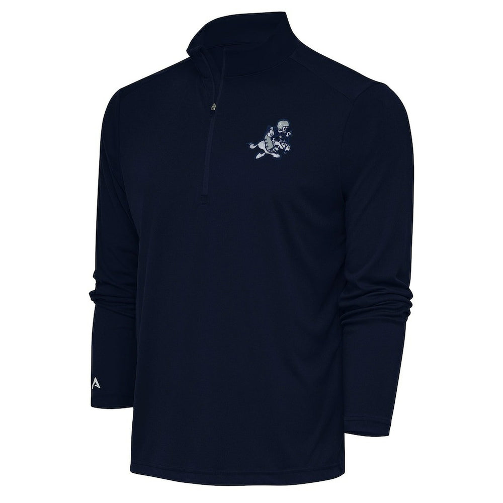 Dallas Cowboys Adult Throwback Logo Tribute Quarter-Zip Pullover - Navy online