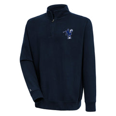 Indianapolis Colts Adult Throwback Logo Victory Quarter-Zip Pullover Top - Navy on sale