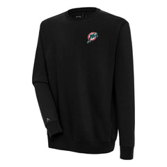 Miami Dolphins Adult Throwback Logo Victory Pullover Sweatshirt - Black online