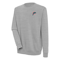 Miami Dolphins Adult Throwback Logo Victory Pullover Sweatshirt - Heather Gray for sale