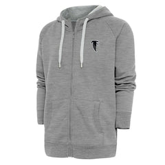 Atlanta Falcons Adult Throwback Logo Victory Full-Zip Hoodie - Heather Gray discount