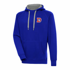 Denver Broncos Adult Throwback Logo Victory Pullover Hoodie - Royal online