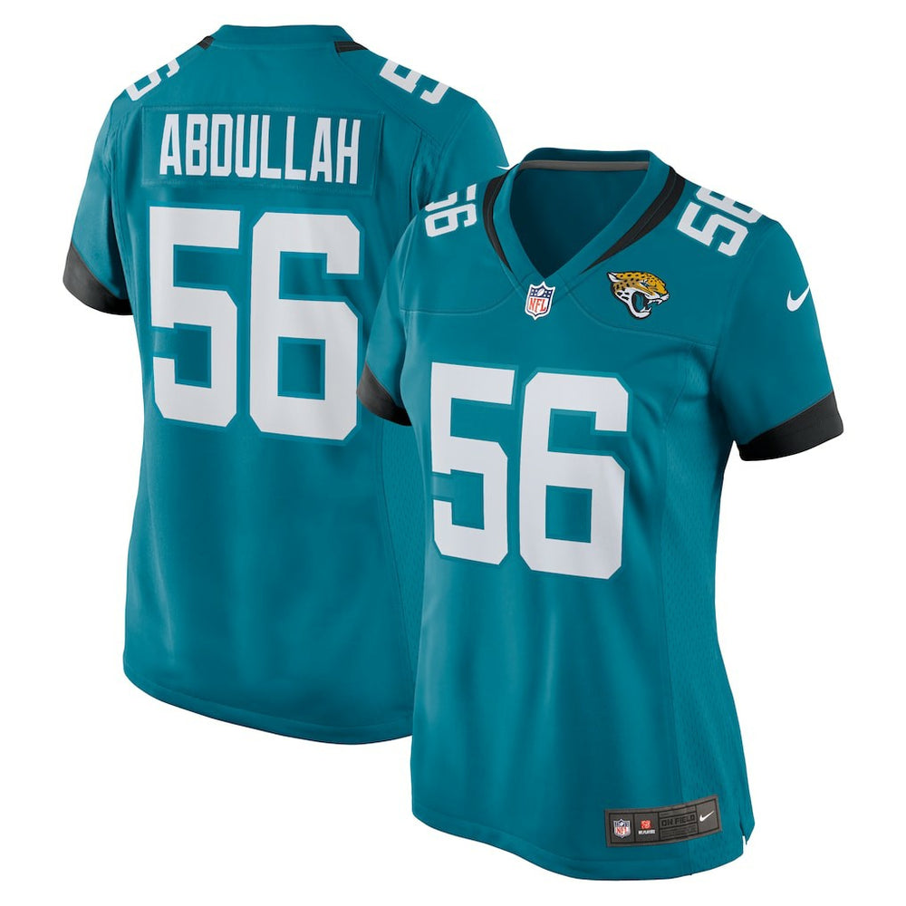 Yasir Abdullah Jacksonville Jaguars Women's Team Game Jersey - Teal cheap