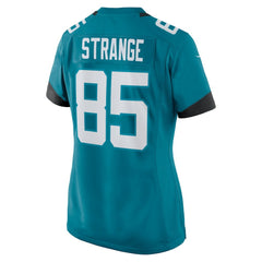Brenton Strange Jacksonville Jaguars Women's Team Game Jersey - Teal discount