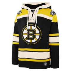 Boston Bruins '47 Big & Tall Superior Lacer Pullover Hoodie - Black Hoodies