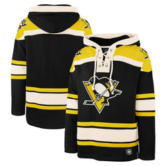 Pittsburgh Penguins '47 Big & Tall Superior Lacer Pullover Hoodie - Black Hoodies
