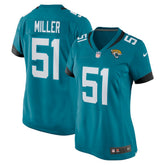 Ventrell Miller Jacksonville Jaguars Women's Game Jersey - Teal discount
