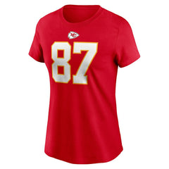 Travis Kelce Kansas City Chiefs Women's Player Name & Number T-Shirt - Red discount