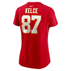 Travis Kelce Kansas City Chiefs Women's Player Name & Number T-Shirt - Red discount