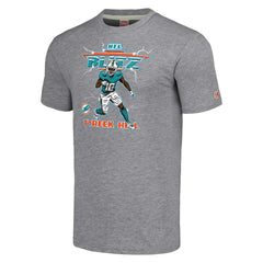 Tyreek Hill Miami Dolphins Homage Unisex NFL Blitz Player Tri-Blend T-Shirt - Gray cheap