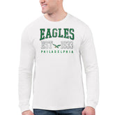 Philadelphia Eagles Starter Retro Long Sleeve T-Shirt - White on sale