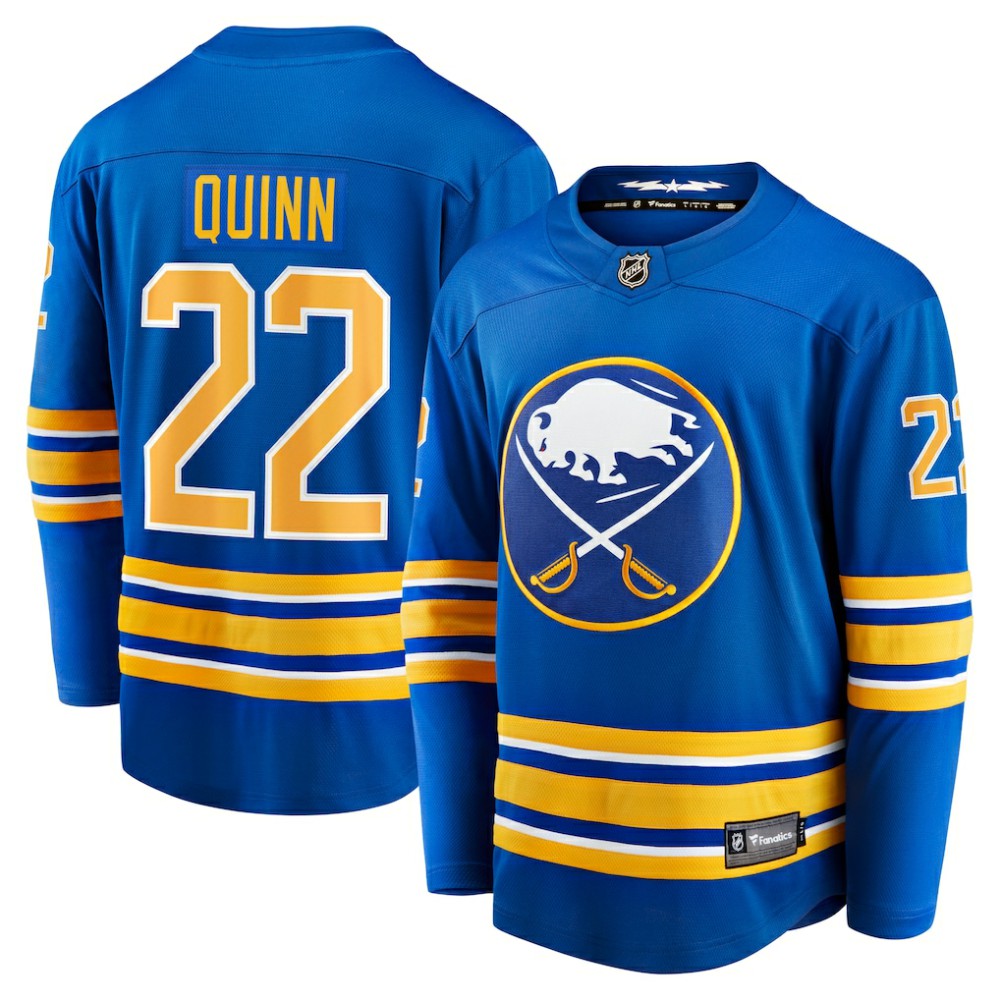 Jack Quinn Buffalo Sabres Fanatics Home Breakaway Jersey - Royal Jerseys