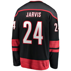 Seth Jarvis Carolina Hurricanes Fanatics Home Breakaway Jersey - Black Jerseys