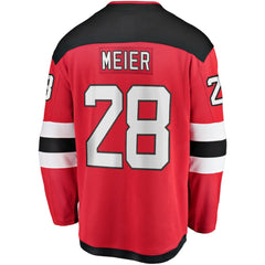 Timo Meier New Jersey Devils Fanatics Home Breakaway Jersey - Red Jerseys