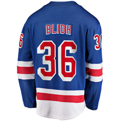 Anton Blidh New York Rangers Fanatics Home Breakaway Jersey - Blue Jerseys