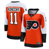 Travis Konecny Philadelphia Flyers Fanatics Women's Home Breakaway Player Jersey - Orange Jerseys