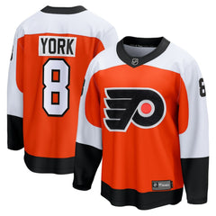Cam York Philadelphia Flyers Fanatics Home Breakaway Jersey - Orange Jerseys