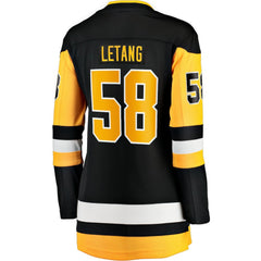 Kris Letang Pittsburgh Penguins Fanatics Women's Home Breakaway Player Jersey - Black Jerseys