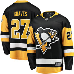 Ryan Graves Pittsburgh Penguins Fanatics Home Breakaway Jersey - Black Jerseys