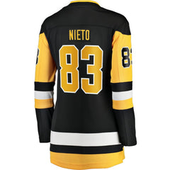 Matt Nieto Pittsburgh Penguins Fanatics Women's Home Breakaway Player Jersey - Black Jerseys