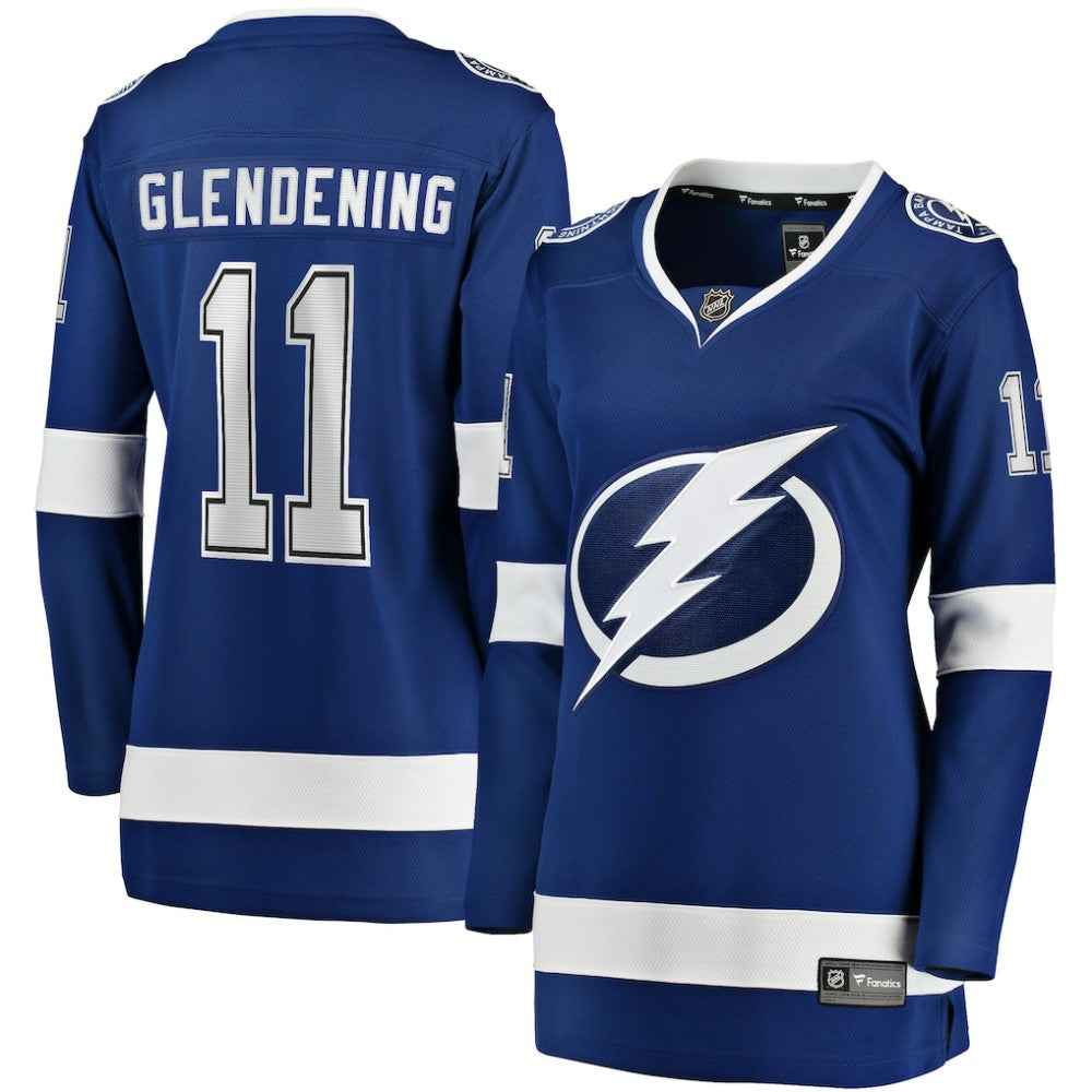 Luke Glendening Tampa Bay Lightning Fanatics Women's Home Breakaway Player Jersey - Blue Jerseys