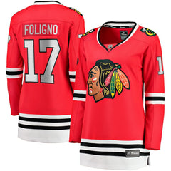 Nick Foligno Chicago Blackhawks Fanatics Women's Home Breakaway Player Jersey - Red Jerseys