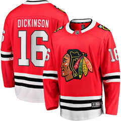 Jason Dickinson Chicago Blackhawks Fanatics Home Breakaway Jersey - Red Jerseys