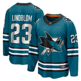 Oskar Lindblom San Jose Sharks Fanatics Home Breakaway Jersey - Teal Jerseys