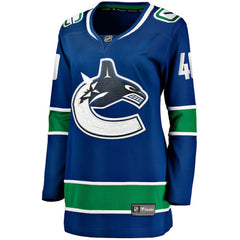 Elias Pettersson Vancouver Canucks Fanatics Women's Home Breakaway Player Jersey - Blue Jerseys