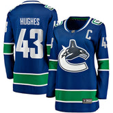 Quinn Hughes Vancouver Canucks Fanatics Women's Home Breakaway Player Jersey - Blue Jerseys