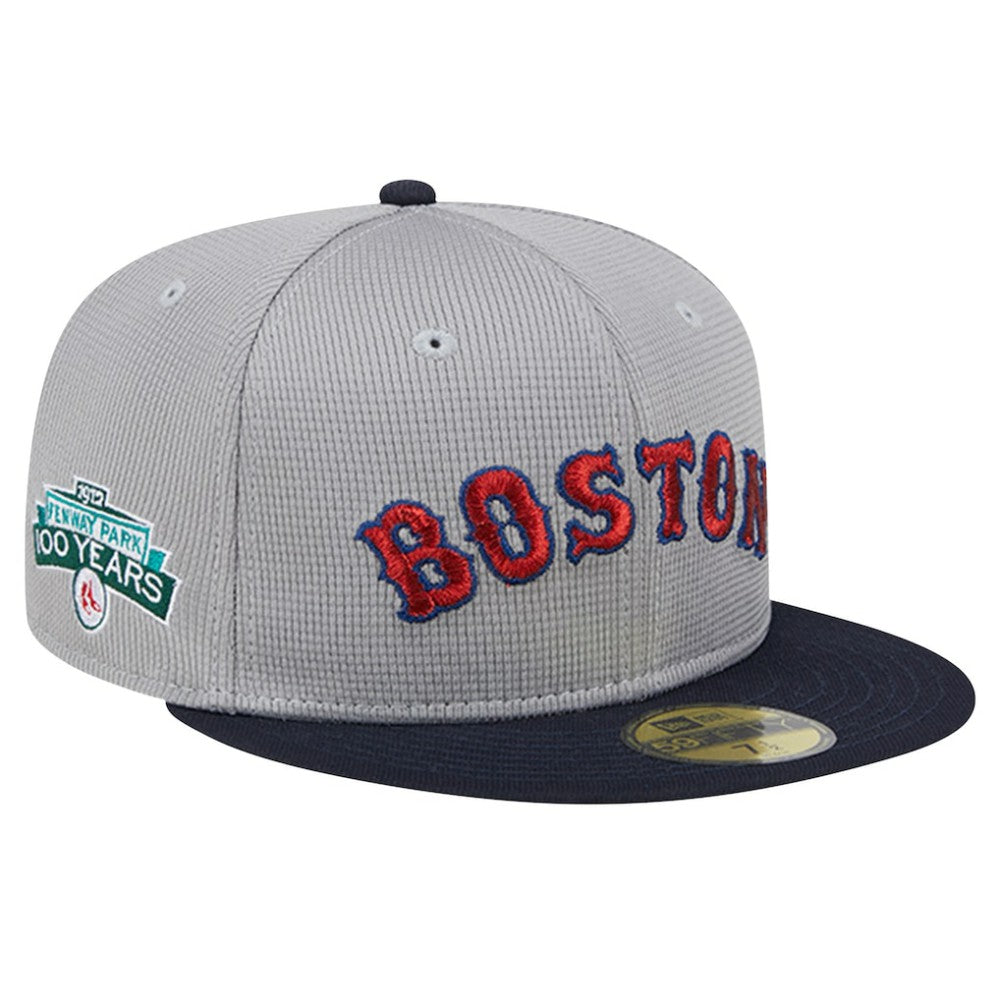Boston Red Sox Pivot Mesh 59FIFTY Fitted Hat Gray