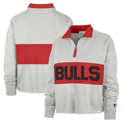 Chicago Bulls '47 Women's Breakthrough Remi Quarter-Zip Jacket sale - Heather Gray cheap