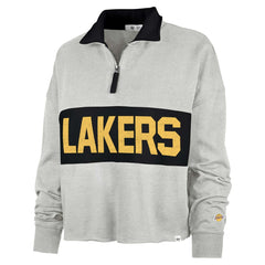 Los Angeles Lakers '47 Women's Breakthrough Remi Quarter-Zip Jacket - Heather Gray online