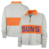 Phoenix Suns '47 Women's Breakthrough Remi Quarter-Zip Jacket - Heather Gray for sale