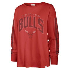 Chicago Bulls '47 Women's Tomcat Long Sleeve T-Shirt sale - Red for sale