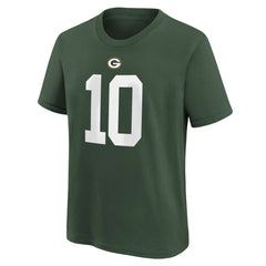 Jordan Love Green Bay Packers Youth Player Name & Number T-Shirt - Green discount