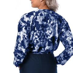 Dallas Cowboys Certo Women's Cropped Long Sleeve T-Shirt - Navy on sale