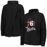 Philadelphia 76ers Levelwear Women's Sunset Pullover Sweatshirt - Black for sale