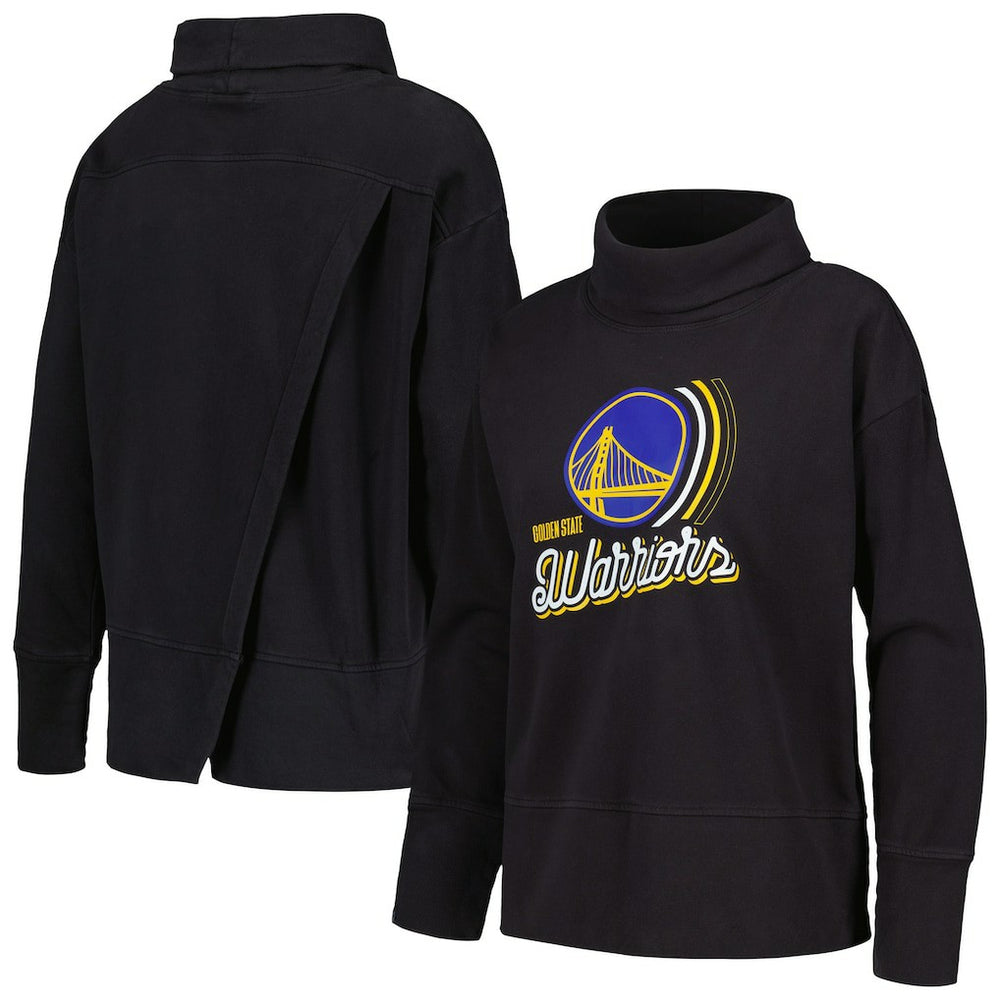Golden State Warriors Levelwear Women's Sunset Pullover Sweatshirt sale - Black outlet