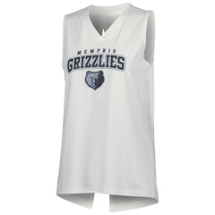 Memphis Grizzlies Levelwear Women's Paisley Peekaboo Tank Top - White shop