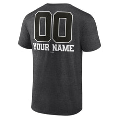 Milwaukee Brewers Personalized Monochrome Name & Number T-Shirt Charcoal